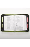 BBM486 - Lime Floral LuxLeather Bible Cover Featuring Jer. 29:11 (Medium) - - 6 