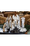 LCP77450 - Christmas Nativity Set Resin Scriptured A Child is Born - - 3 