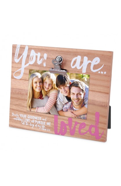 LCP17045 - Frame Wood w/Metal Clip Identity You Are Loved - - 1 