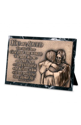 LCP20701 - Plaque Sculpture Moments of Faith Rectangle Loved - - 1 