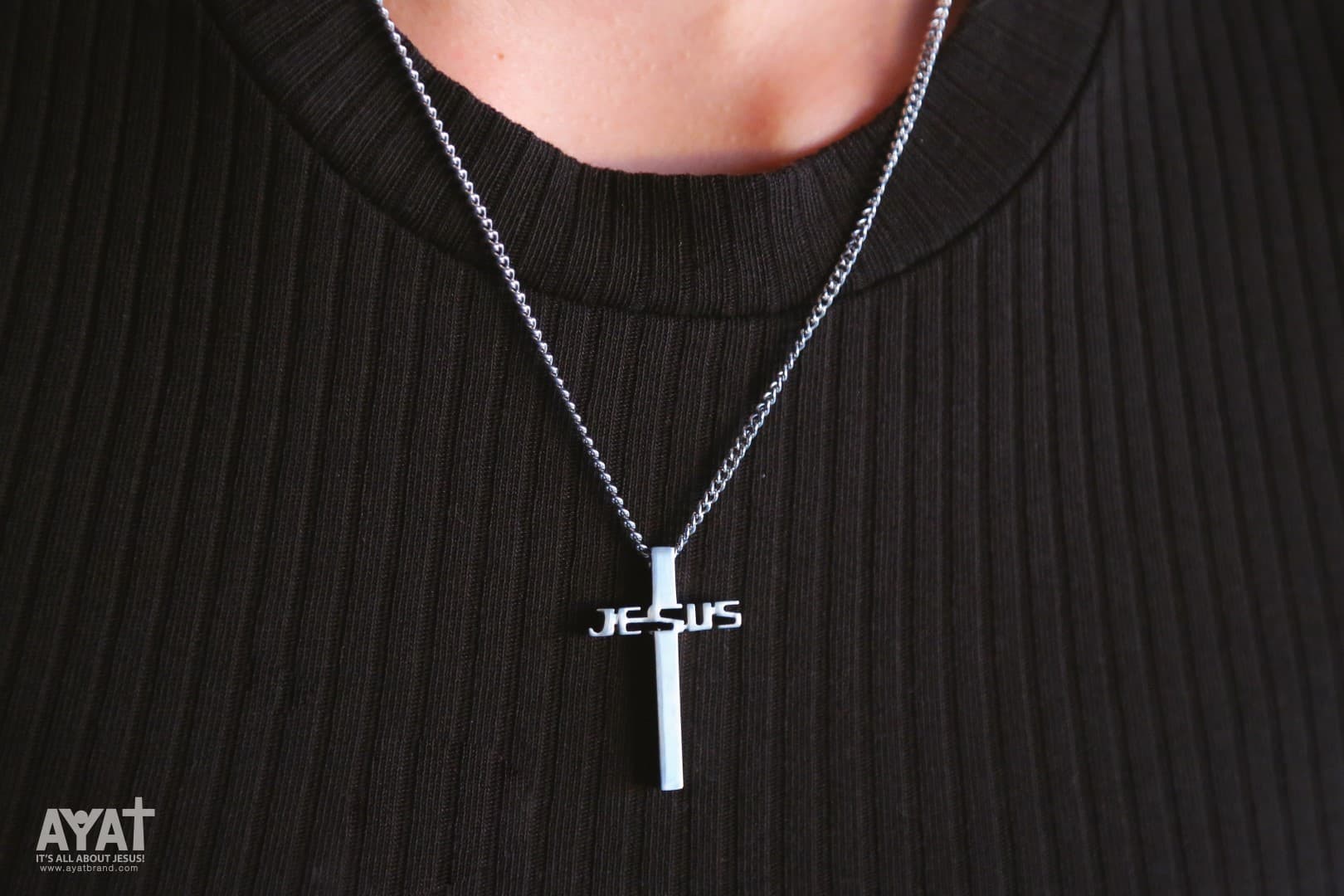 JESUS CROSS NECKLACE - 5