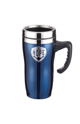 Mug SSteel Travel Hope Badge Blue Heb 6:19 thumbnail 1