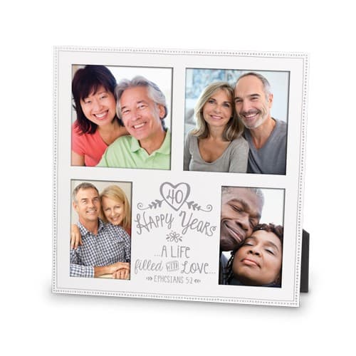 Frame Collage MDF Anniversary Love 40th - 2