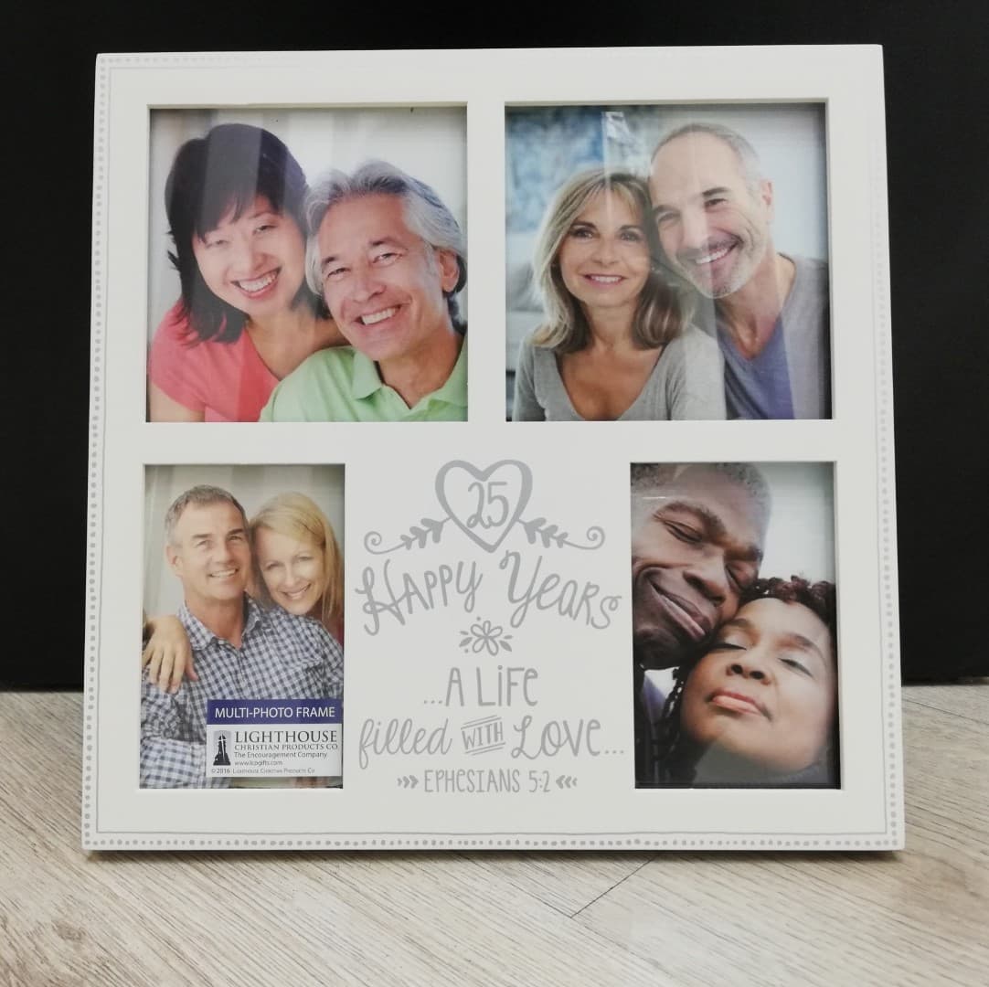Frame Collage MDF Anniversary Love 25th - 1