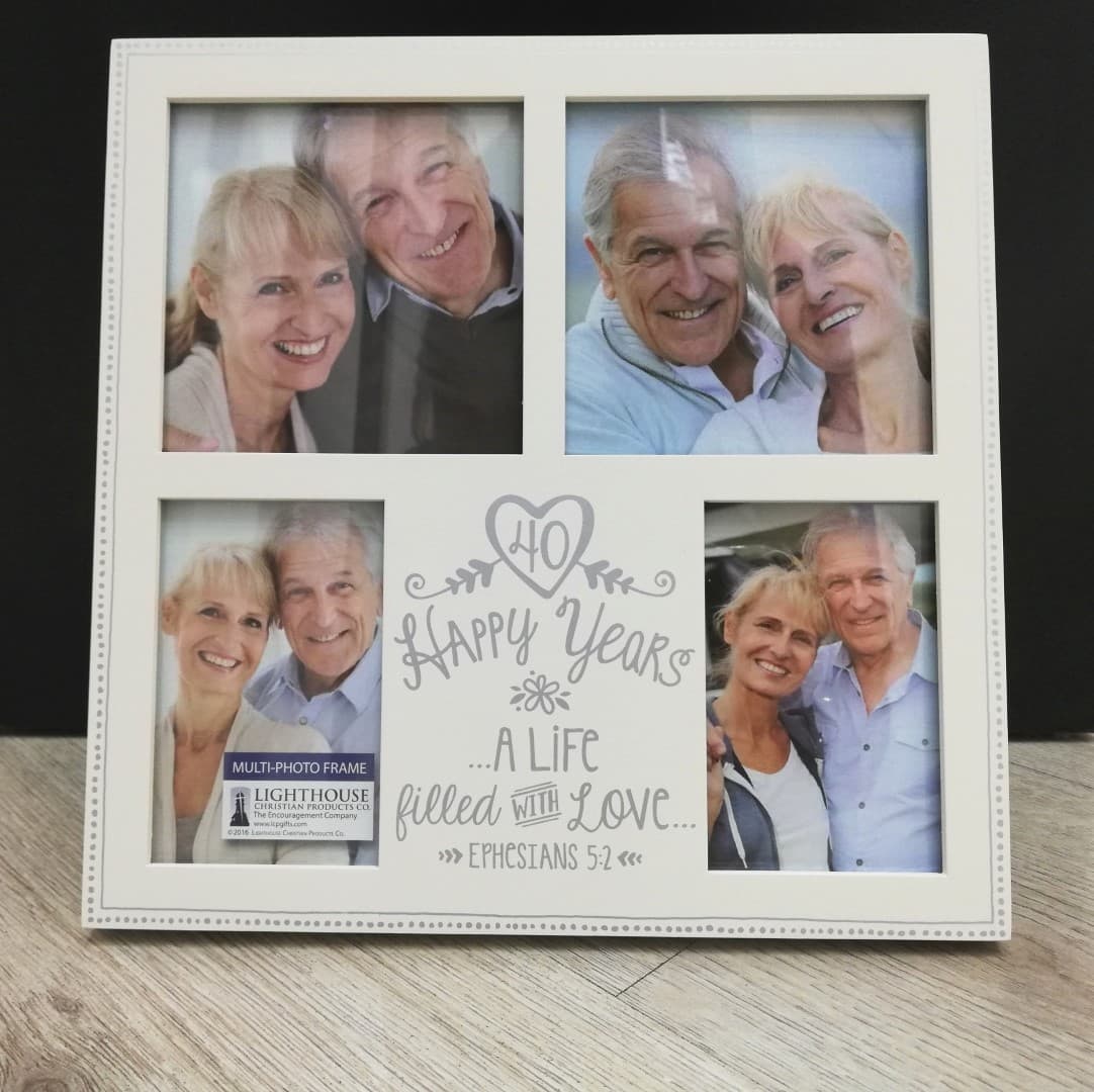 Frame Collage MDF Anniversary Love 40th - 1