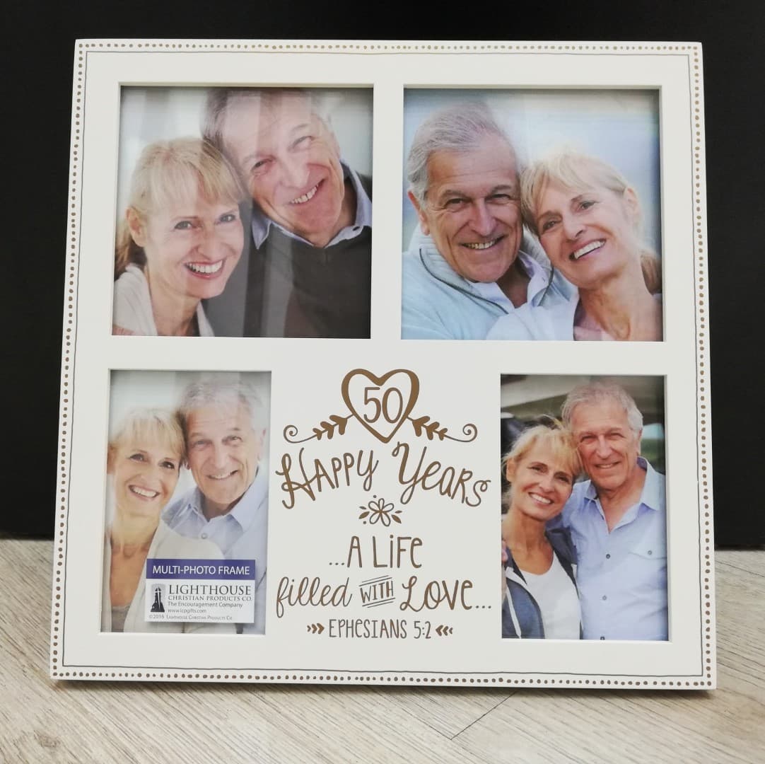 Frame Collage MDF Anniversary Love 50th - 1