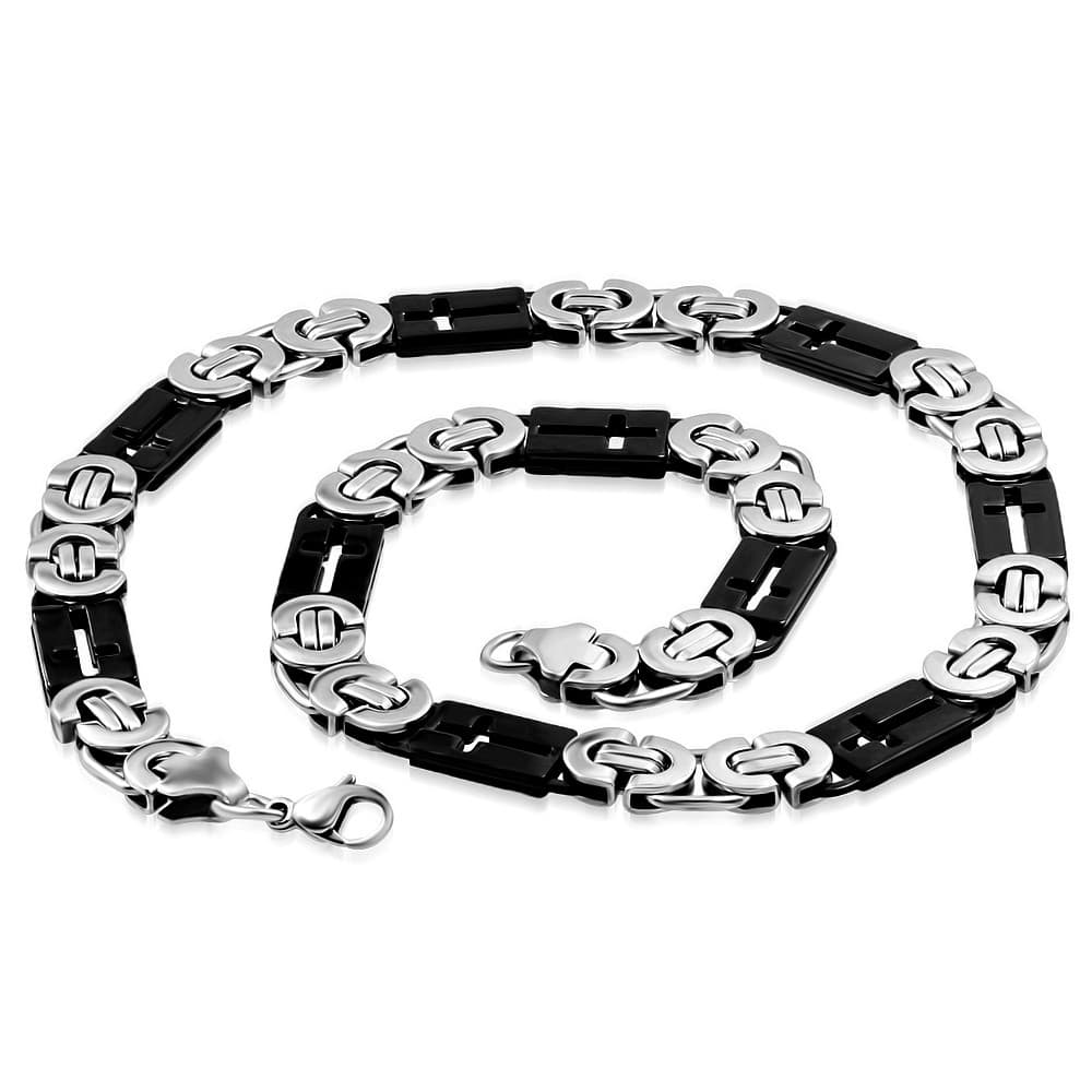 ST Lobster Claw Clasp Cross Tag Link Chain - 2