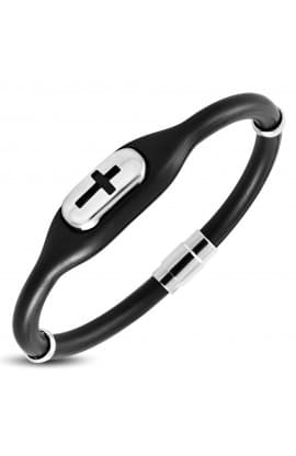 Rubber w STCross Watch Style Bracelet thumbnail 1