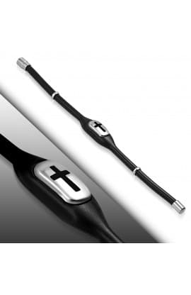 Rubber w STCross Watch Style Bracelet thumbnail 2