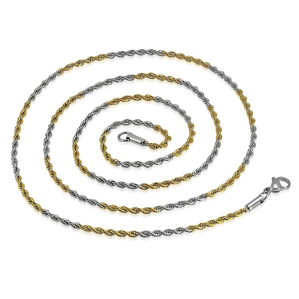 COM129 L-75cm W-2.5mm  ST Lobster Claw Clasp 2-ton - 2