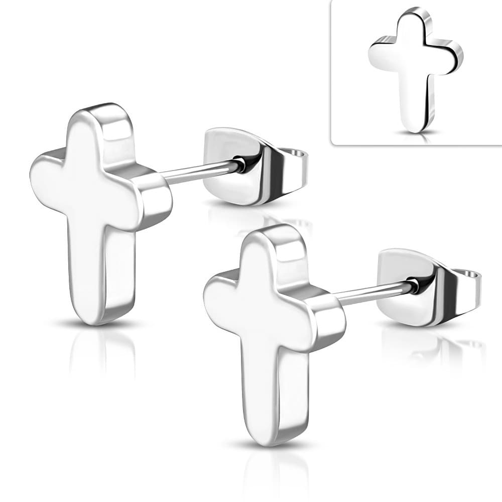 ST Latin Cross Stud Earrings