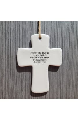 Cross Ceramic God's Promises Strength thumbnail 2