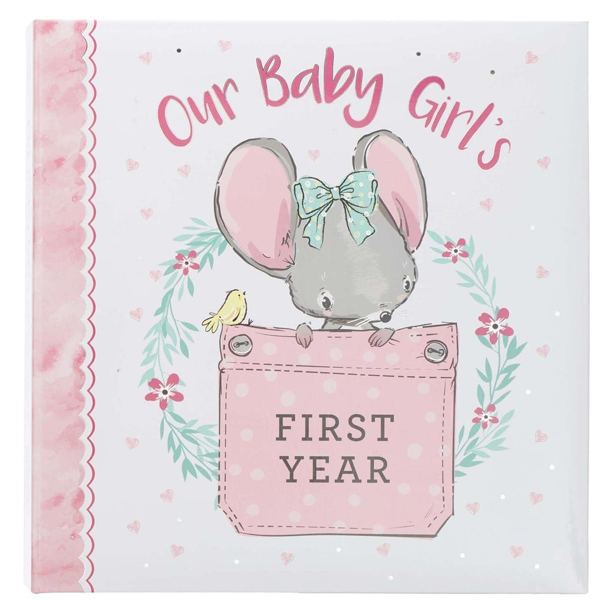 MEMORY BOOK OUR BABY GIRL'S FIRST YEAR PADDED HARDCOVER - 1