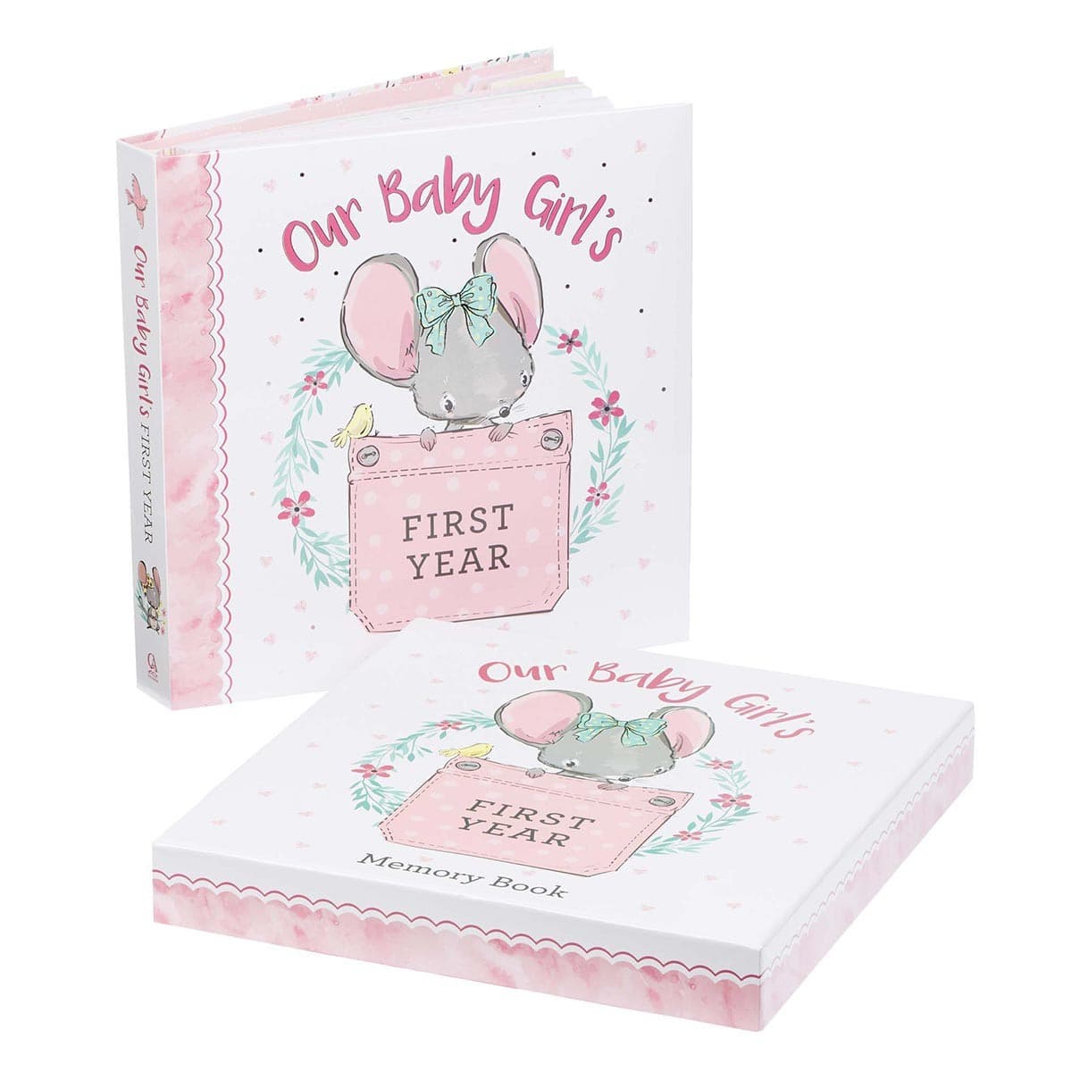 MEMORY BOOK OUR BABY GIRL'S FIRST YEAR PADDED HARDCOVER - 2