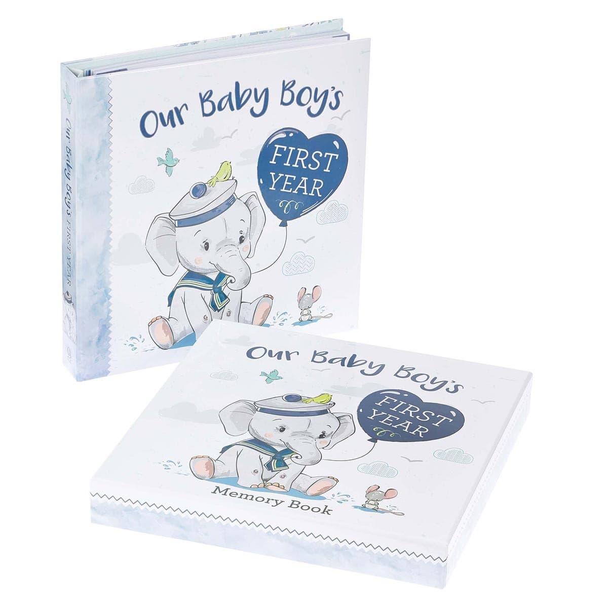 MEMORY BOOK OUR BABY BOY'S FIRST YEAR PADDED HARDCOVER - 3