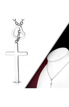HEART CROSS NECKLACE thumbnail 5