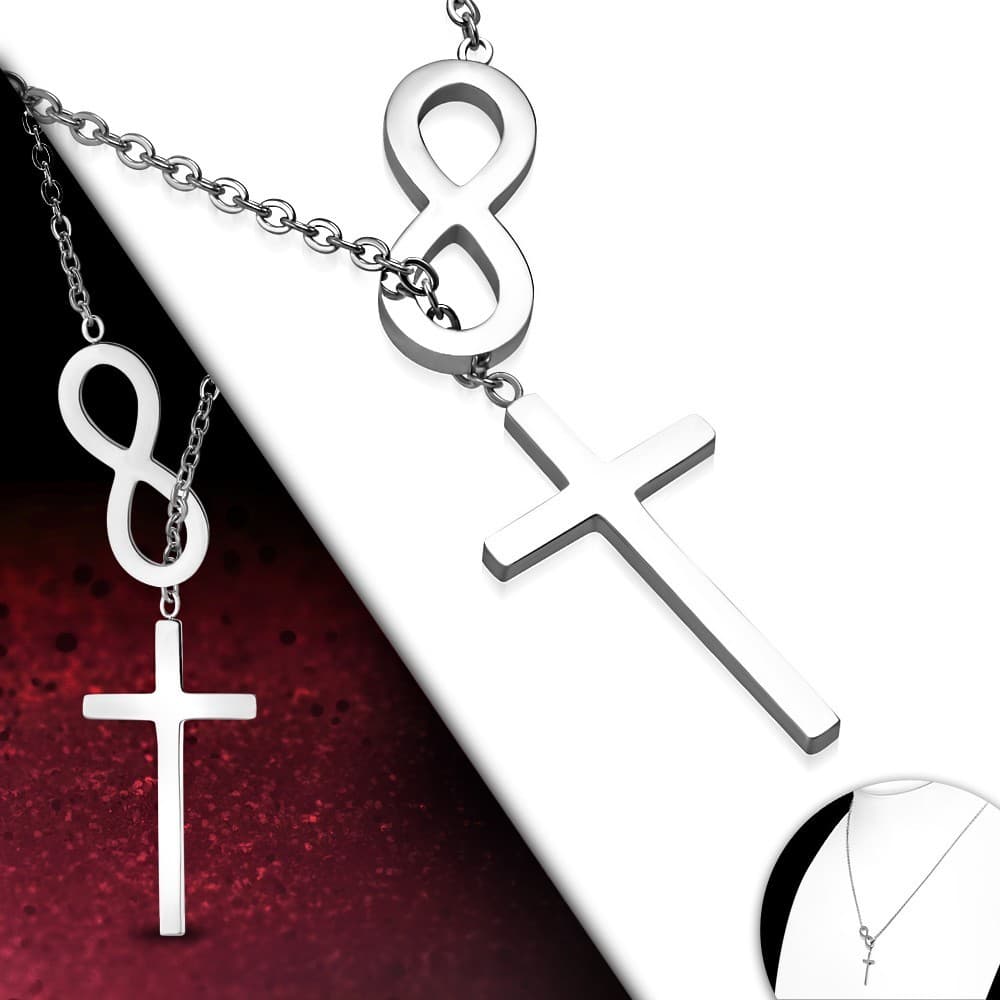 INFINITY CROSS NECKLACE - 3
