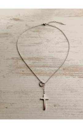 HEART CROSS NECKLACE thumbnail 4