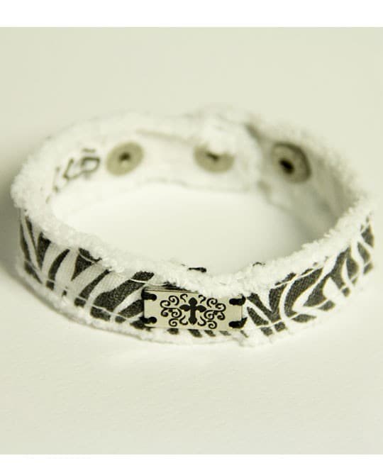 ZEBRA CHERISHED CANVAS BRACELET