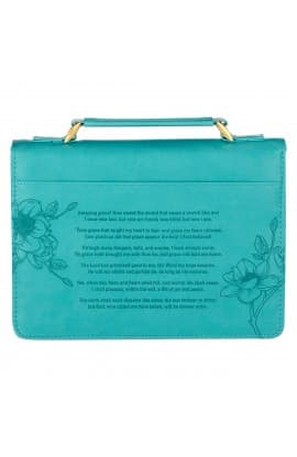 Medium Bible Cover Fashion Teal Amazing Grace thumbnail 2