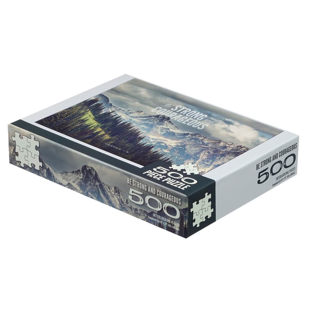 Puzzle 500 pc Strong & Courageous Josh 1:9 - 3