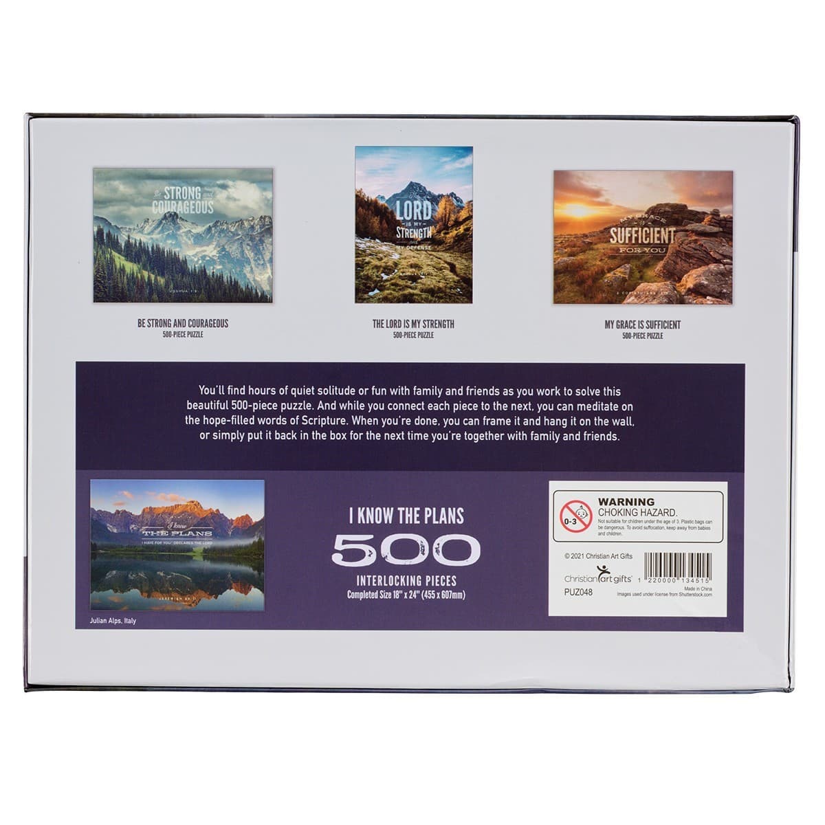 Puzzle 500 pc I Know the Plans Jer 29:11 - 2