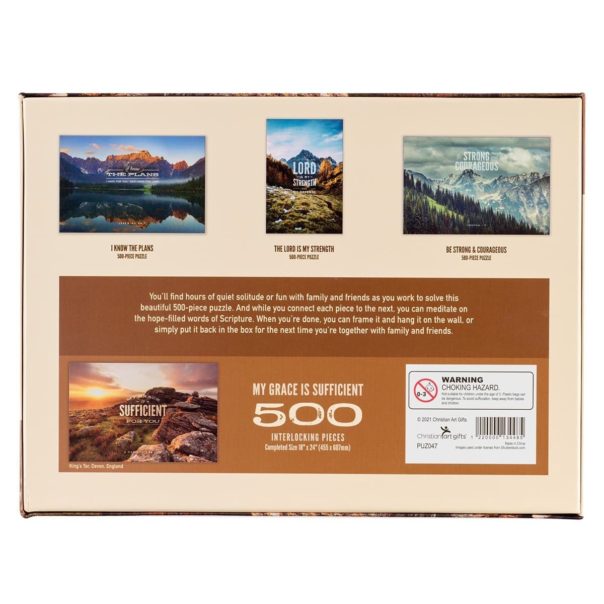 Puzzle 500 pc My Grace is Sufficient 2 Cor 12:9 - 2