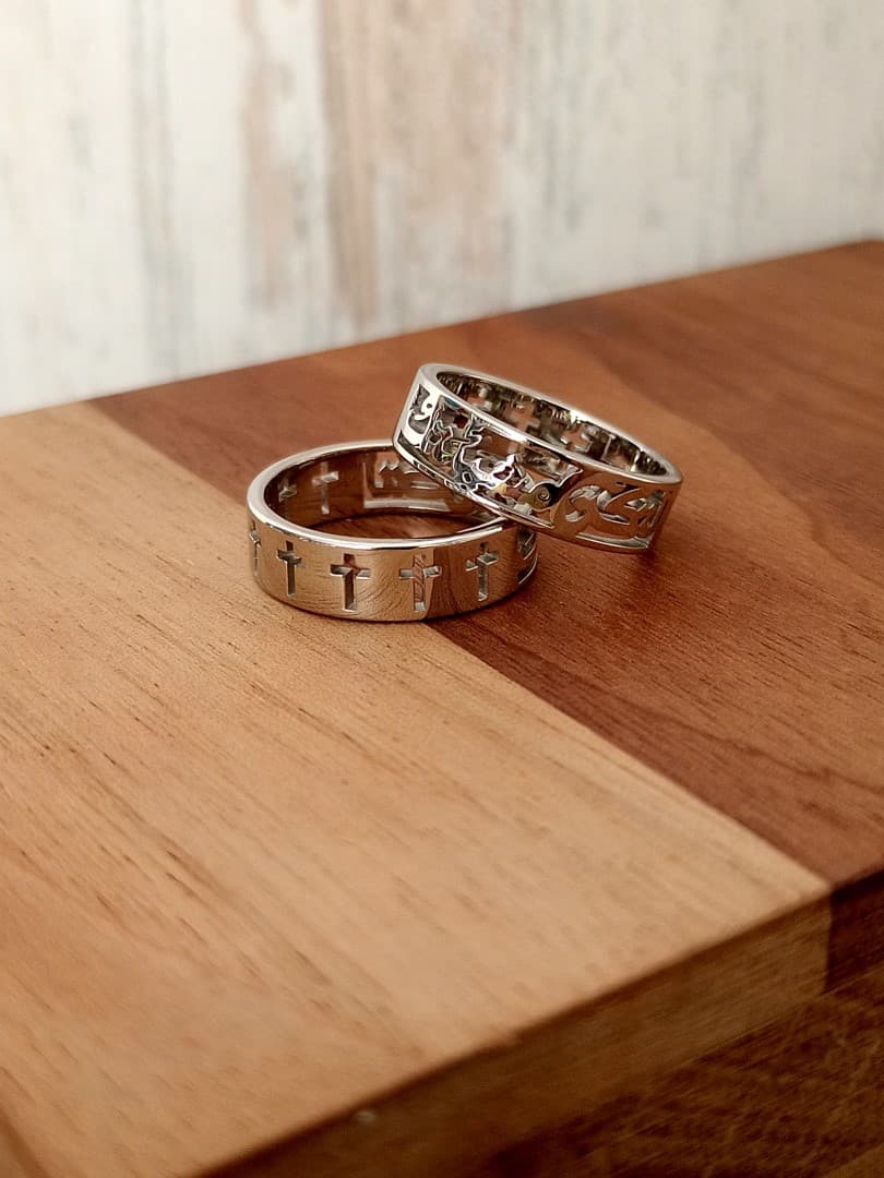 YOUR WILL CROSS RING ARABIC لتكن مشيئتك - 4