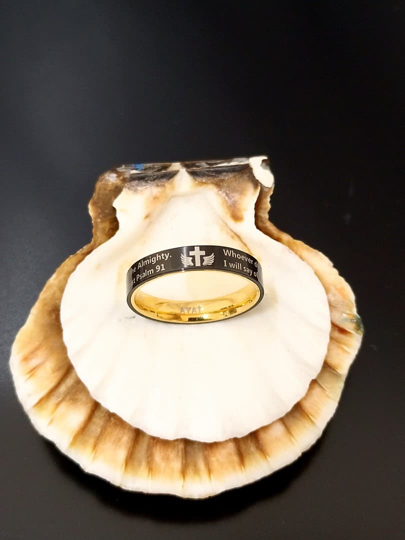 PSALM 91 BLACK RING  - 2