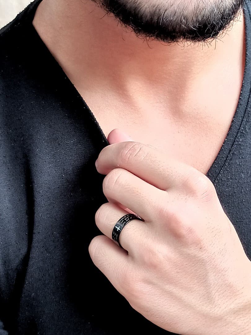 OUR FATHER RING BLACK صلاة الأبانا - 3
