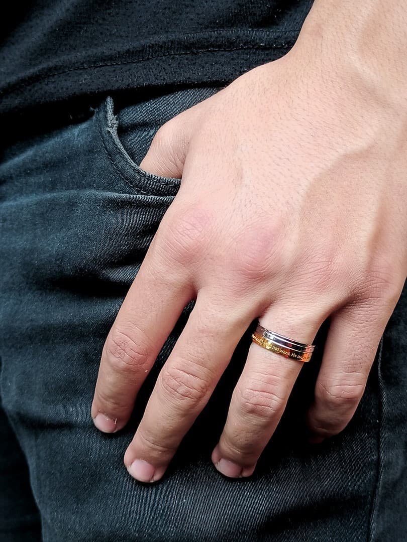 PSALM 23 RING GOLD PLATED - 2