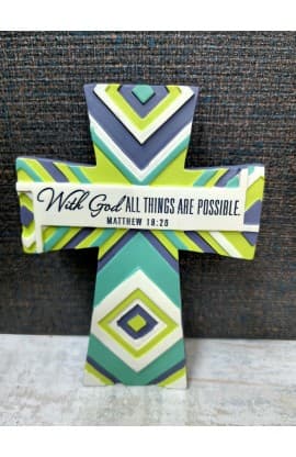WITH GOD CROSS TBLT RESIN thumbnail 4