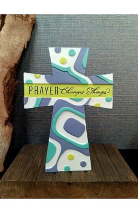 PRAYER CHANGES CROSS TBLT RESIN thumbnail 1