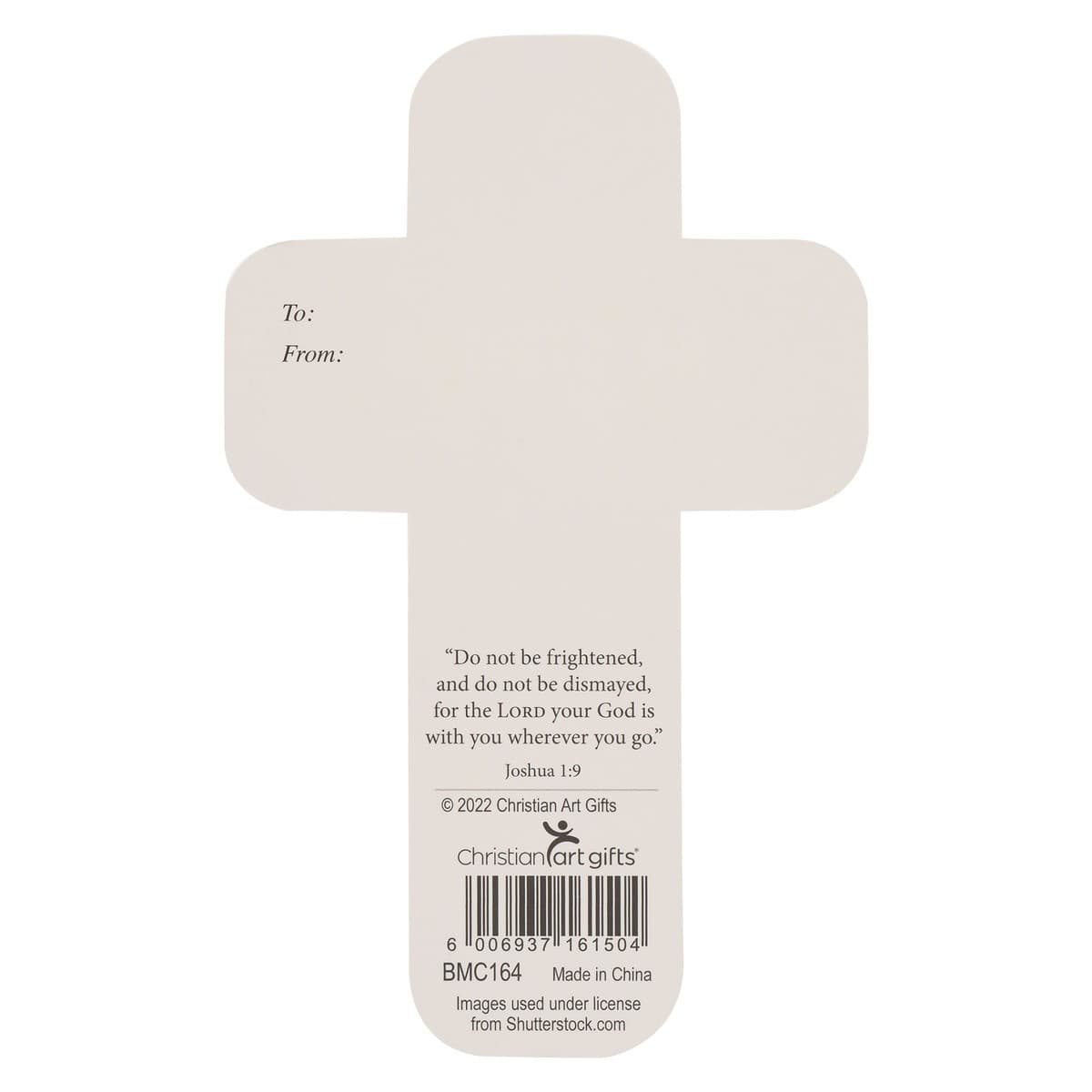 Cross Bookmark Lion Strong & Courageous Josh. 1:9 - 2