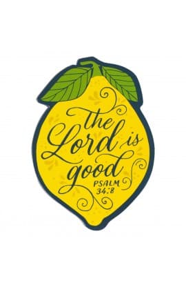 Magnet Yellow Lemon The Lord is Good Ps 34:8 thumbnail 1