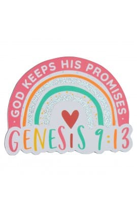 Magnet Rainbow God Keeps His Promises Gen 9:13 thumbnail 1