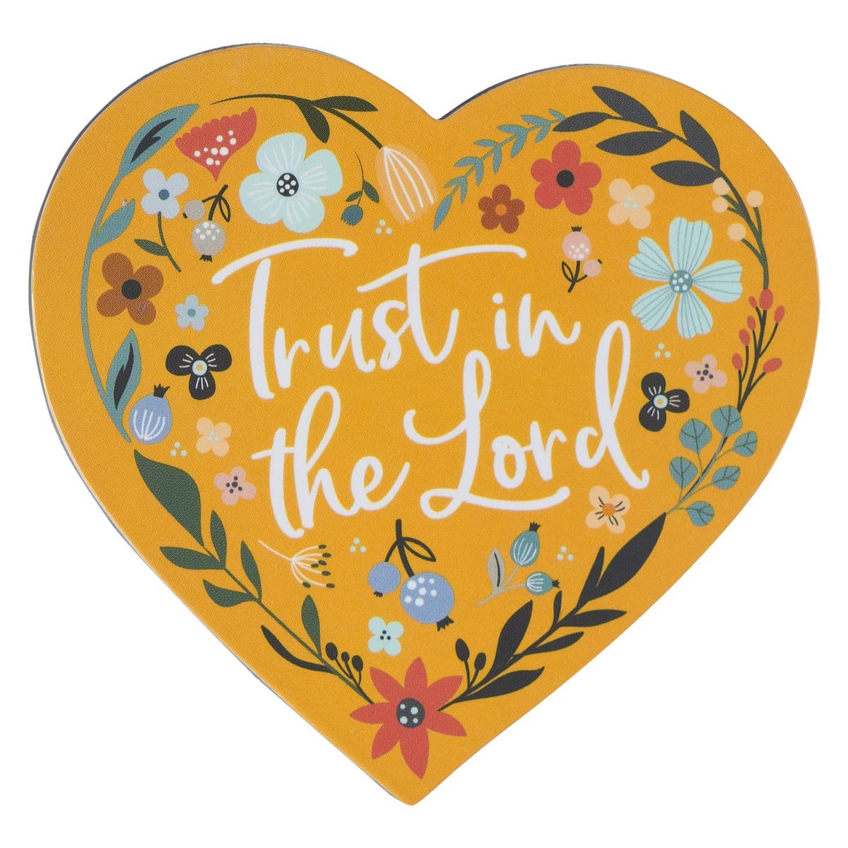 Magnet Yellow Floral Trust in the Lord - 1