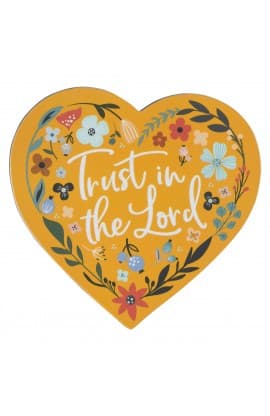 Magnet Yellow Floral Trust in the Lord thumbnail 1