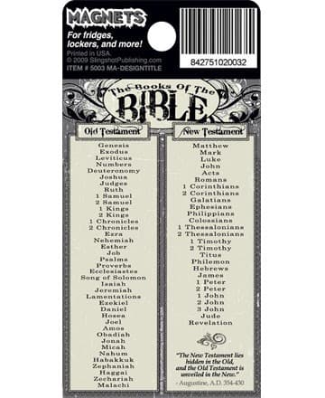 BOOKS OF THE BIBLE MAGNET