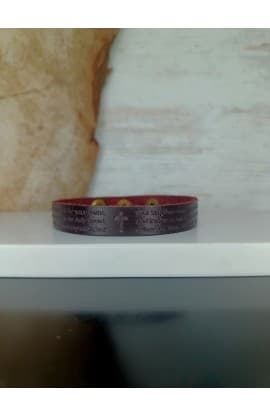 OUR FATHER COFFEE GENUINE LEATHER BRACELET thumbnail 1