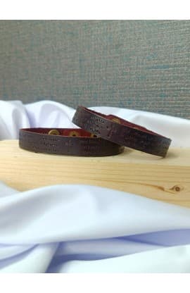 OUR FATHER COFFEE GENUINE LEATHER BRACELET thumbnail 4