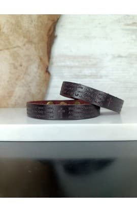 OUR FATHER COFFEE GENUINE LEATHER BRACELET thumbnail 5