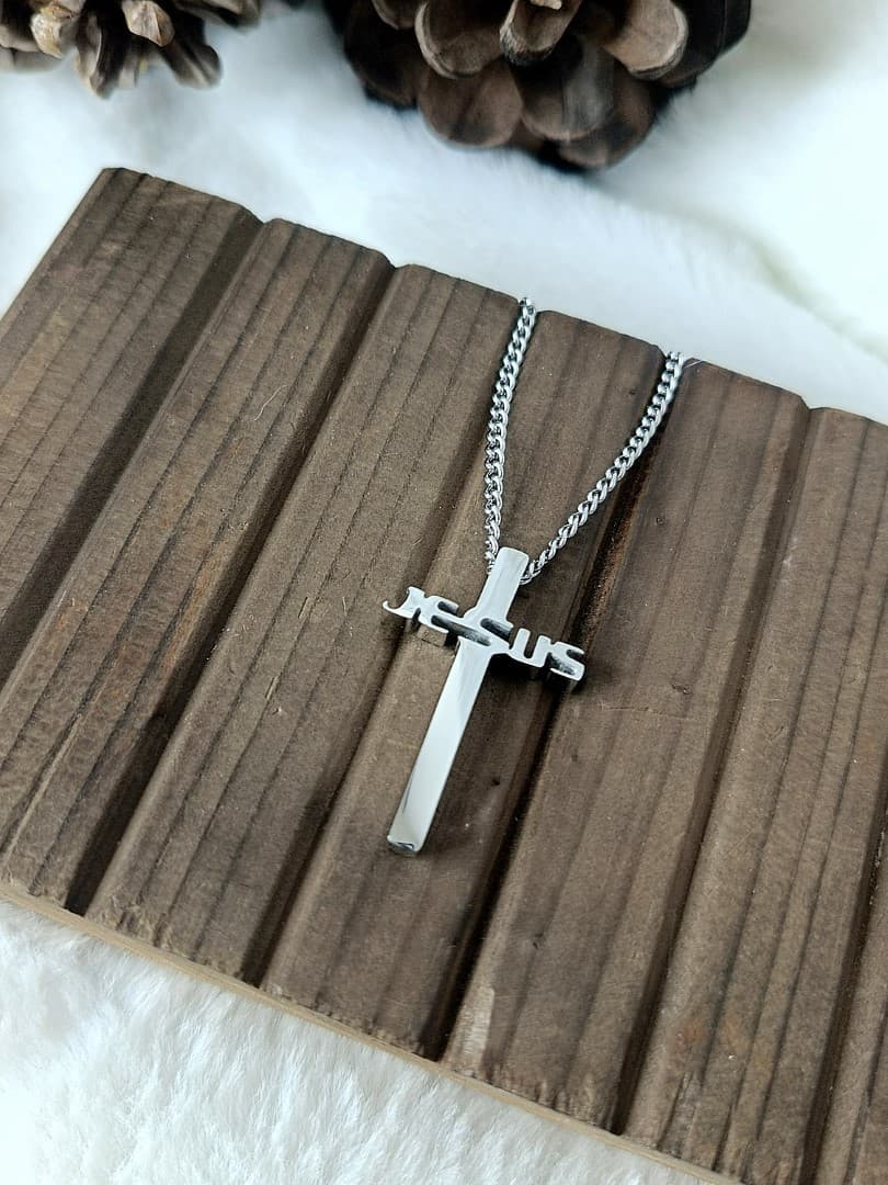 JESUS CROSS NECKLACE - 2