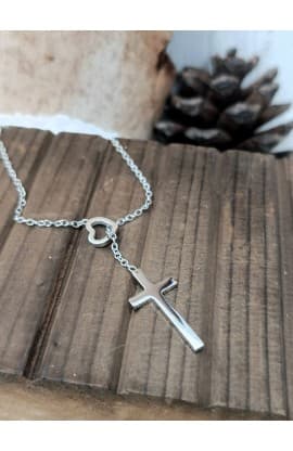 HEART CROSS NECKLACE thumbnail 2