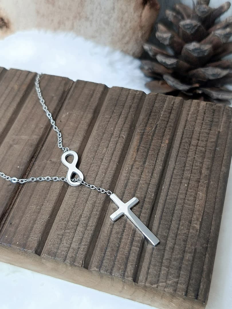INFINITY CROSS NECKLACE - 2
