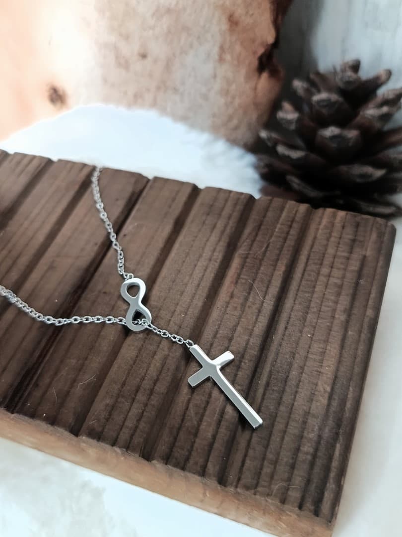 INFINITY CROSS NECKLACE - 5