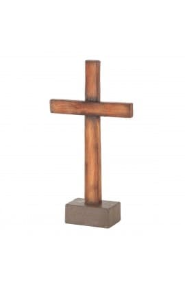 Cross Tabletop Wood Look Cross Resin 11.75 thumbnail 2