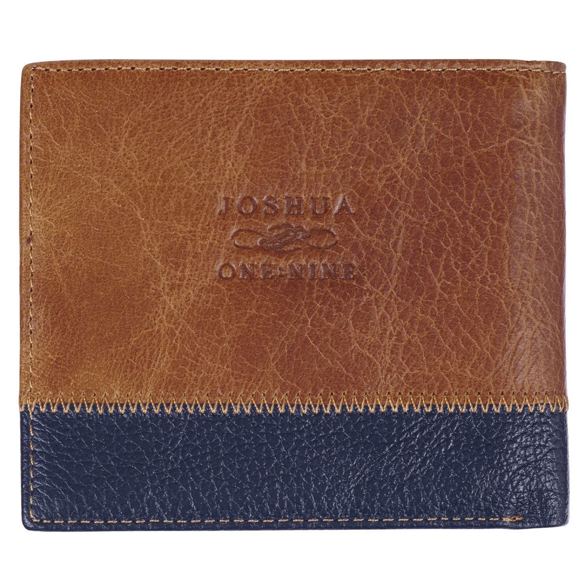 Wallet Leather Two-tone Be Strong & Couragous Josh 1:9 - 2