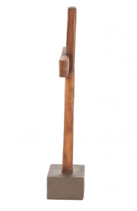 Cross Tabletop Wood Look Cross Resin 11.75 thumbnail 4