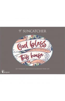Suncatcher God Bless This House 9In Oval thumbnail 2
